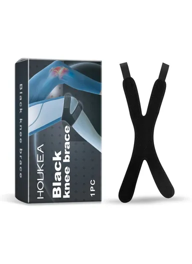 1Pc X Shape Knee Wrap Therapy Recovery Support Brace for Outdoor Sports J01-0106-01