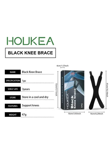 1Pc X Shape Knee Wrap Therapy Recovery Support Brace for Outdoor Sports J01-0106-01