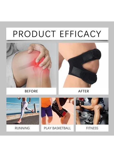 1Pc X Shape Knee Wrap Therapy Recovery Support Brace for Outdoor Sports J01-0106-01