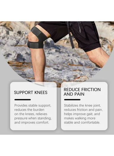 1Pc X Shape Knee Wrap Therapy Recovery Support Brace for Outdoor Sports J01-0106-01