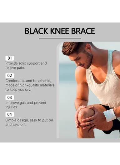 1Pc X Shape Knee Wrap Therapy Recovery Support Brace for Outdoor Sports J01-0106-01