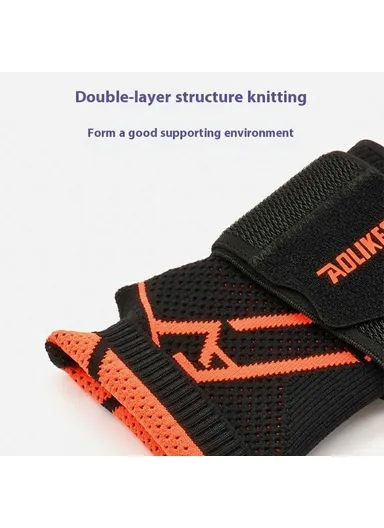 1Pc Breathable Wrist Support Brace for Badminton Fitness Extended Compression Wristband 8201 - Grey+White L