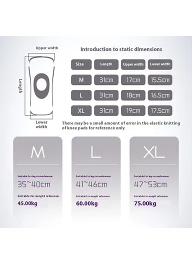 1Pc Basketball Knee Brace Silicone Padded Knee Support Running Knee Compression Sleeve 7731 - Navy Blue XL