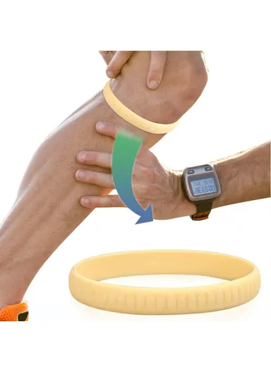 Pressurized Patella Strap Silicone Knee Support Pain Relief Band for Basketball Running Sports 032 - Nude