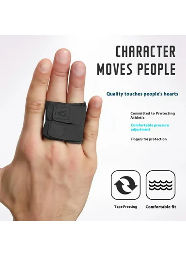 Double Finger Support Compression Finger Sleeve Joint Protection for Basketball / Volleyball 1581 - S