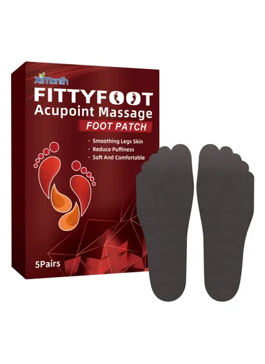 5 Pairs Acupoint Massage Foot Patch Relieve Venous Swelling Foot Care Pad XIA03-A005-5-RD1