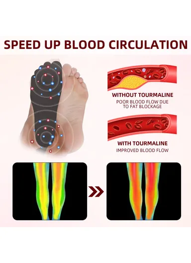 5 Pairs Acupoint Massage Foot Patch Relieve Venous Swelling Foot Care Pad XIA03-A005-5-RD1