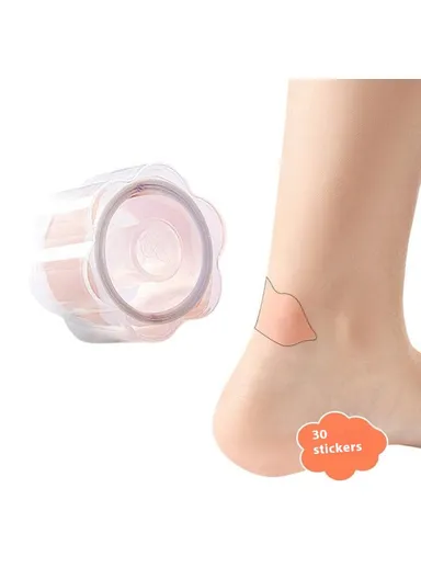 30Pcs High Heel Cushion Inserts, Toe Protector Gel Pads, Anti-Blister Tape for Shoes - Skin Color