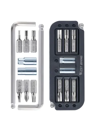 10 In 1 Portable Bicycle Repair Tool Multifunction Combination Wrench YP0719446 