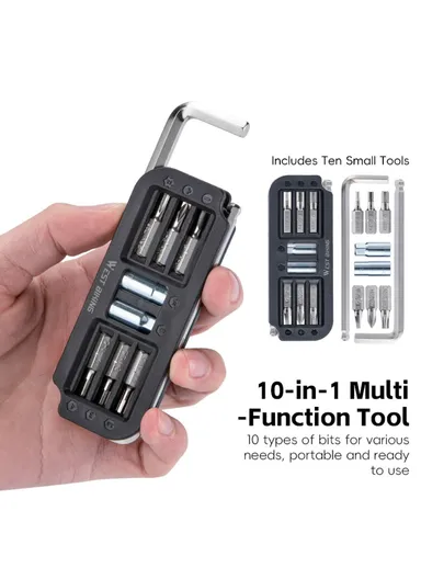 10 In 1 Portable Bicycle Repair Tool Multifunction Combination Wrench YP0719446 