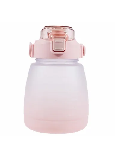 1300ML Drinking Cup Camping Cycling Water Bottle with Straw (BPA-Free, NO FDA Certified) - Pink