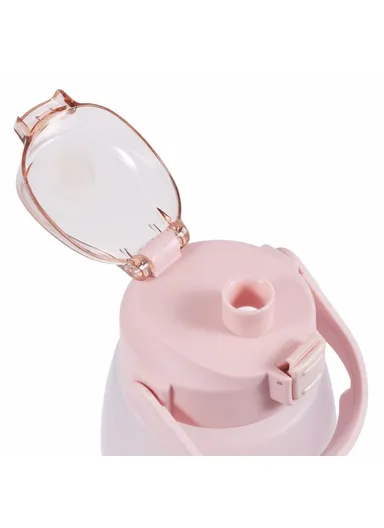 1300ML Drinking Cup Camping Cycling Water Bottle with Straw (BPA-Free, NO FDA Certified) - Pink