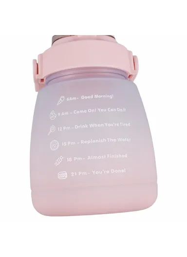 1300ML Drinking Cup Camping Cycling Water Bottle with Straw (BPA-Free, NO FDA Certified) - Pink