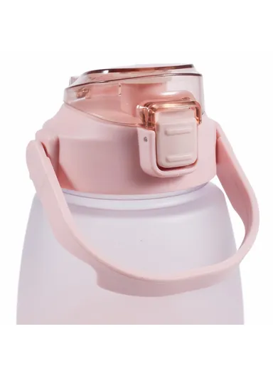 1300ML Drinking Cup Camping Cycling Water Bottle with Straw (BPA-Free, NO FDA Certified) - Pink