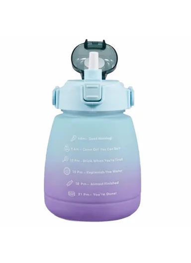 1300ML Large Water Bottle Drinking Cup with Straw (BPA-Free, NO FDA Certified) - Gradient Green