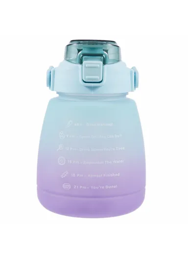 1300ML Large Water Bottle Drinking Cup with Straw (BPA-Free, NO FDA Certified) - Gradient Green