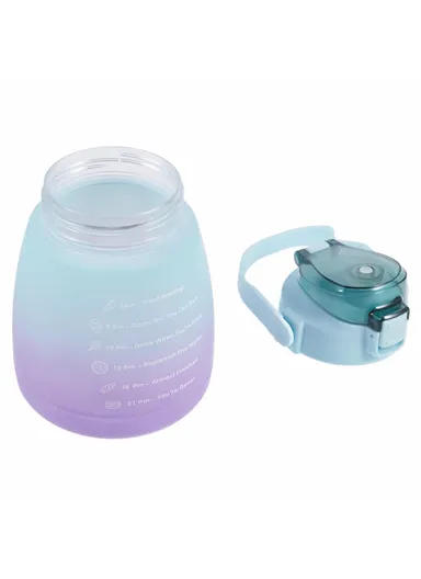 1300ML Large Water Bottle Drinking Cup with Straw (BPA-Free, NO FDA Certified) - Gradient Green