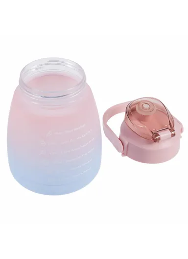 1300ML Large Water Bottle Drinking Cup with Straw (BPA-Free, NO FDA Certified) - Gradient Pink