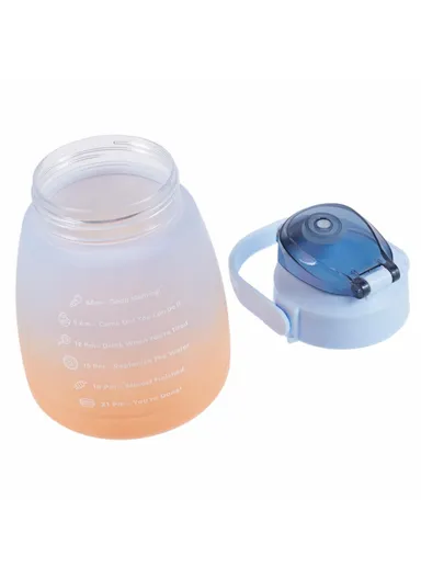 1300ML Large Water Bottle Drinking Cup with Straw (BPA-Free, NO FDA Certified) - Gradient Blue