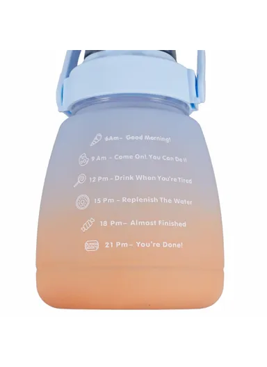 1300ML Large Water Bottle Drinking Cup with Straw (BPA-Free, NO FDA Certified) - Gradient Blue