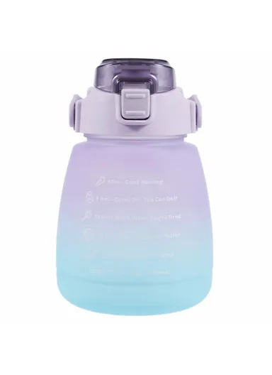 1300ML Large Water Bottle Drinking Cup with Straw (BPA-Free, NO FDA Certified) - Gradient Purple