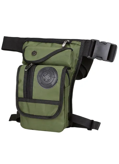 Nylon Waterproof Drop Leg Bag Multi-function Men Waist Pack 325 - Army Green