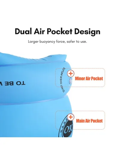 1 Pair PVC Swimming Arm Band Inflatable Armband Swimming Pool Arm Floating Sleeve YX-006 - Orange