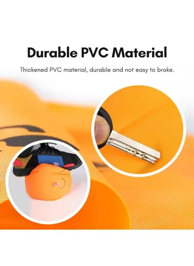 1 Pair PVC Swimming Arm Band Inflatable Armband Swimming Pool Arm Floating Sleeve YX-006 - Orange