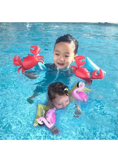 Children Swimming Water Sleeve PVC Arm Assisted Ring for 3-6 Years Old - Crab