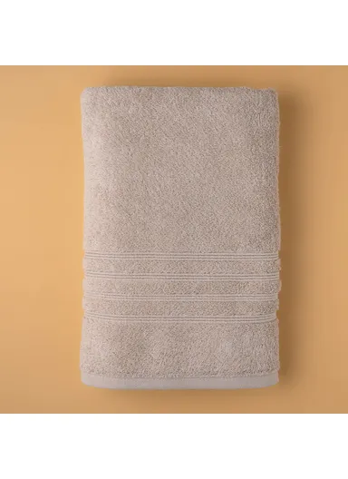 2 Pieces Fashion 70 x 140 cm Bath Towel Premium Cotton - Beige