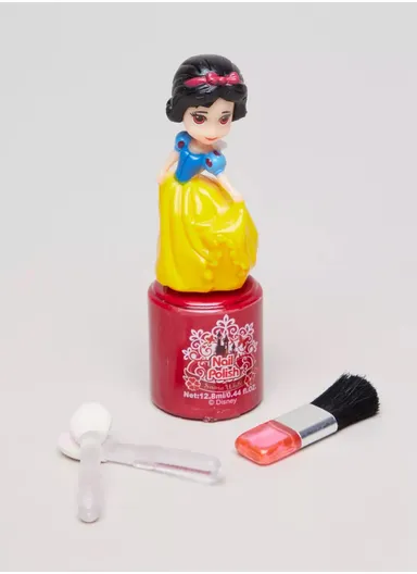 Disney Princess Makeup Beauty Carriage Set Non-Toxic Washable Cosmetic Kit with Lip Gloss, Eye Shadow &amp; Blush - Red