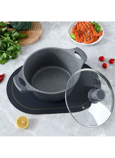 20/24/28/32cm Granite Non-Stick Die-Casting Casserole With 28cm Shallow Casserole Set VK-43 - Coffee