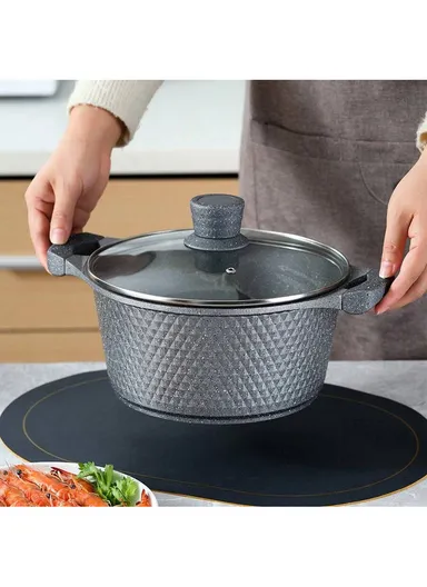 20/24/28/32cm Granite Non-Stick Die-Casting Casserole With 28cm Shallow Casserole Set VK-43 - Coffee