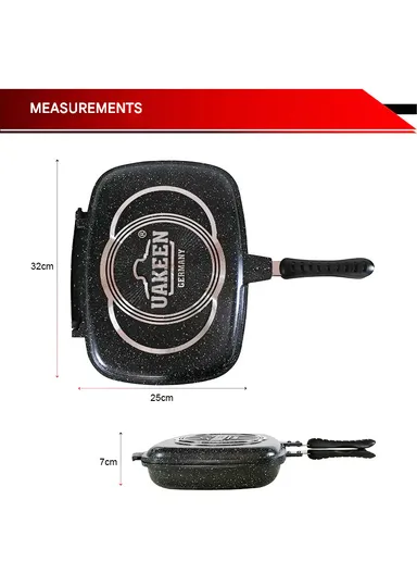 32cm Granite Non-Stick Die-Casting Frypan VK-130 - Black