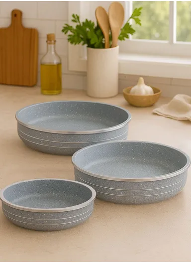 30/34/38cm Non-Stick Cake Pan VK-150 - Grey