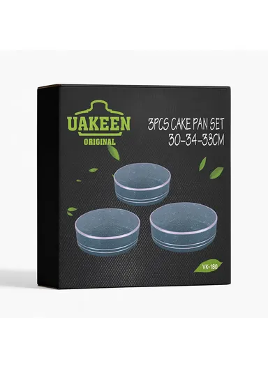 30/34/38cm Non-Stick Cake Pan VK-150 - Grey