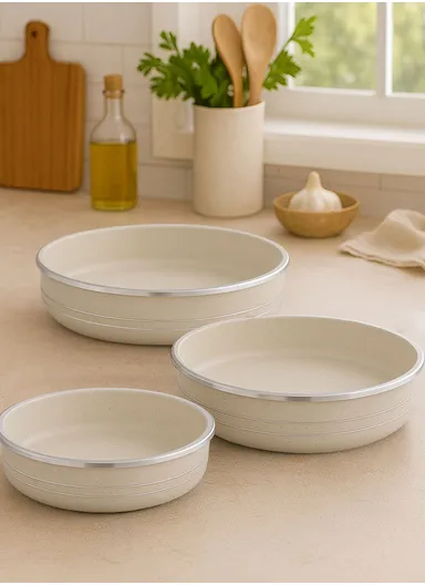 30/34/38cm Non-Stick Cake Pan VK-150 - Cream