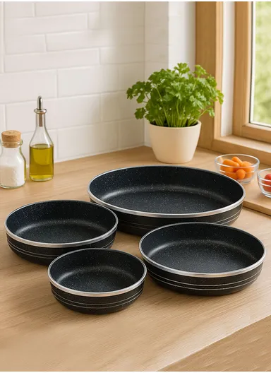 26/30/34/38cm Non-Stick Cake Pan VK-151 - Black