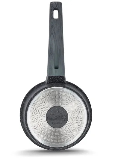 24/28 Casserole + 16cm Sauce Pan + 28cm Fry Pan Granite Coating Cookware Set VK-25 - Black