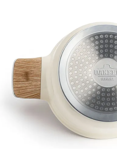 20/24/28/32cm Granite Non-Stick Die-Casting Casserole With 28cm Shallow Pot Set VK-51 - Cream