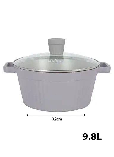20/24/28/32cm Granite Non-Stick Die-Casting Casserole With 28cm Shallow Pot Set VK-202 - Grey