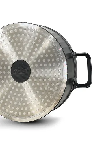 20/24/28/32cm Granite Non-Stick Die-Casting Casserole With 28cm Shallow Pot Set VK-202 - Grey