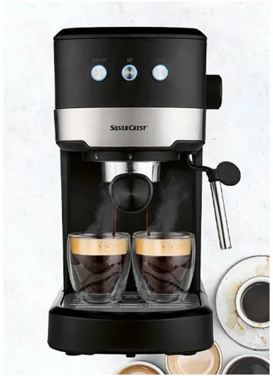 1100W Espresso Machine with Adjustable Cappuccino System