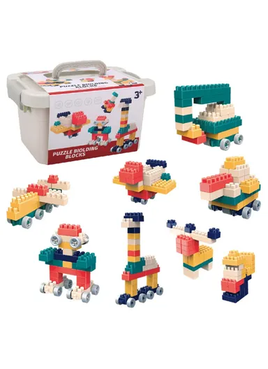 58-Pcs Creative Learning Blocks Build, Imagine &amp; Play