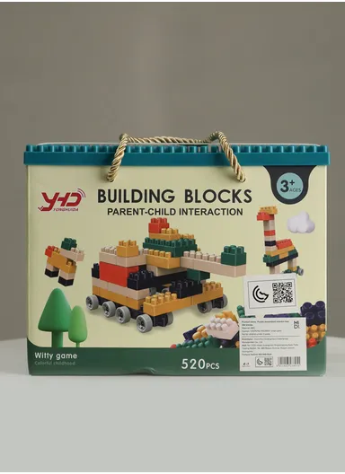 380Pcs Building Blocks for Kids, Building Blocks with Baseplate, Learning and Education Toys for Kids