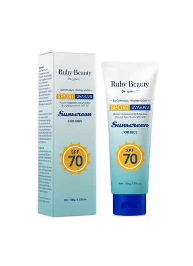Kids' Sunscreen Non-Greasy Full-Body UV Protection with Antioxidants RB-173