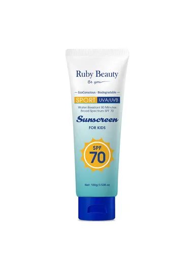 Kids' Sunscreen Non-Greasy Full-Body UV Protection with Antioxidants RB-173