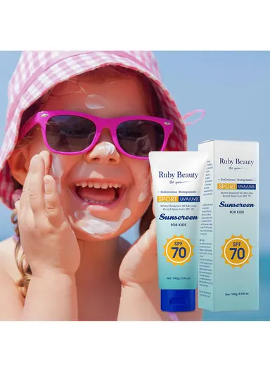 Kids' Sunscreen Non-Greasy Full-Body UV Protection with Antioxidants RB-173