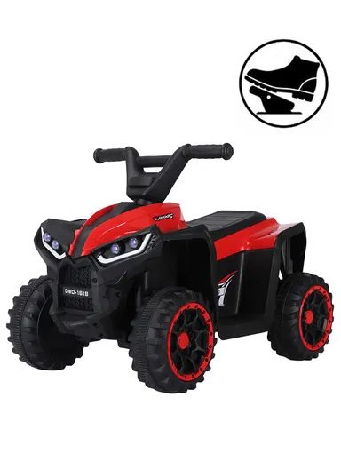 3 Years+Rechargeable Kids Ride-On Motor Bike with Bluetooth, Music, USB, Early Education, LED Dashboard Light &amp; Foot Pedal Accelerator (L69 x W41 x H47)cm - Red