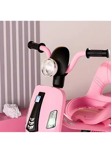 2–6 Years Kids Tricycle with Music, LED Lights &amp; Rear Basket Y-TS874B (L70 × W50 × H57)cm – Blue 